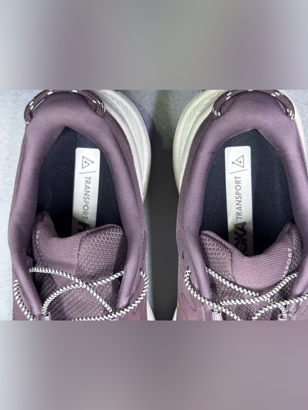 HOKA Transport Women’s Trail Shoes US 7B Mauve Vibram Cordura Worn Once - Picture 5 of 9